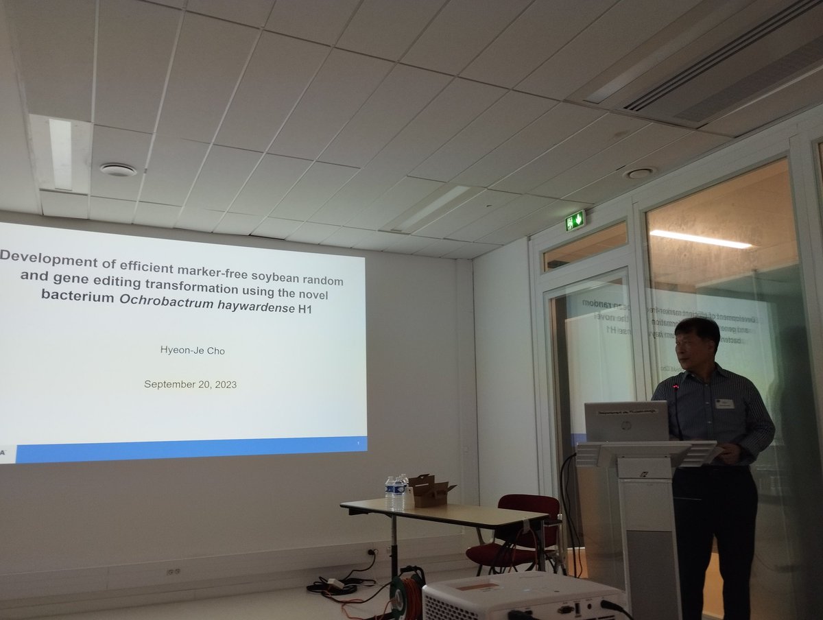 HJ Cho from <a href="/corteva/">Corteva Agriscience</a> give a seminar <a href="/I2BCParisSaclay/">I2BC Paris-Saclay</a> on the new possibilities of gene editing using the novel bacterium Ochrobactrum haywardense H1
