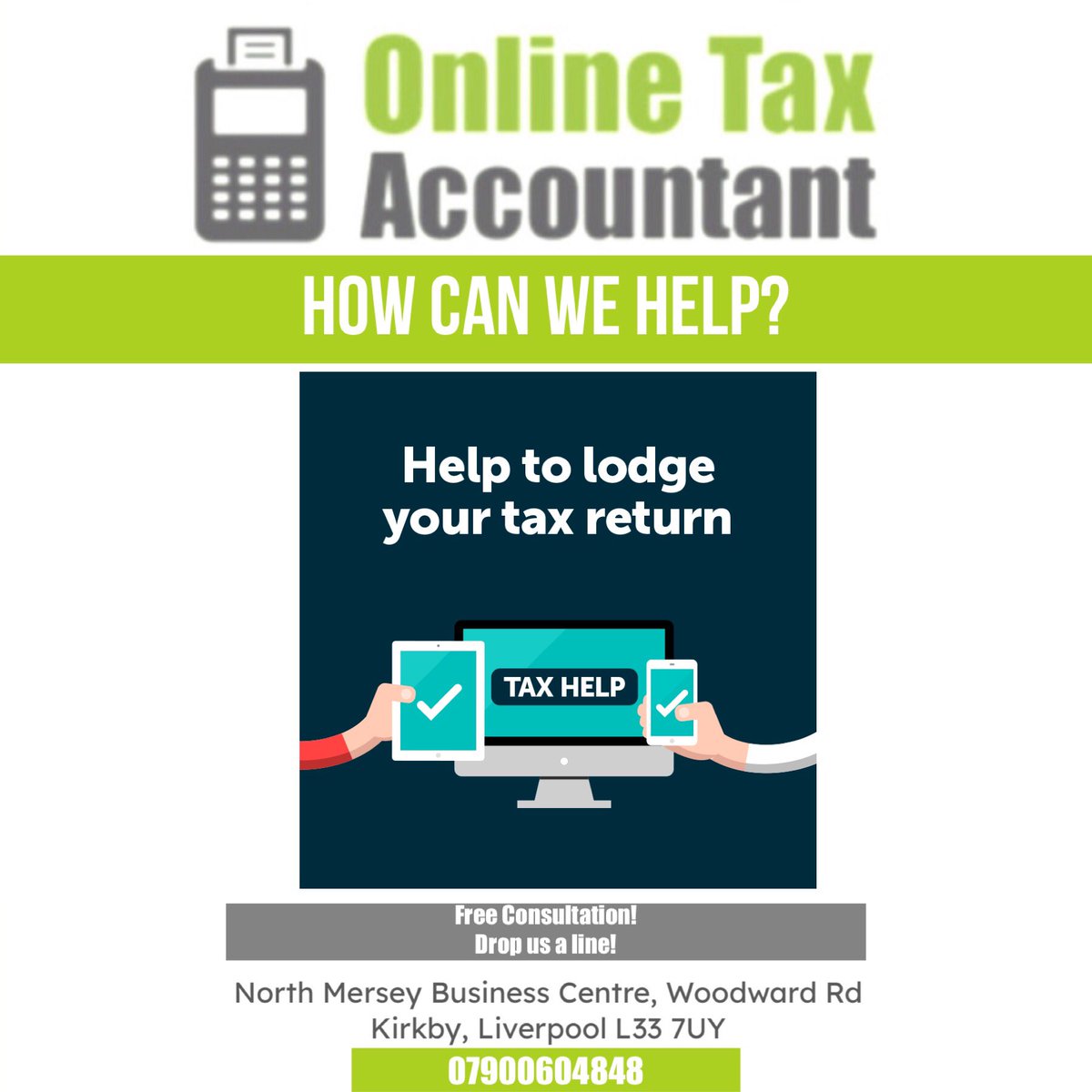 We help you stay on top of the #TAX you owe. 
We are trained in HMRCs rules and regulations so we can advise of everything you need to know about paying your taxes – when, why and how.
Get in touch for a free consultation!
We are based in #Knowsley and happy to help.