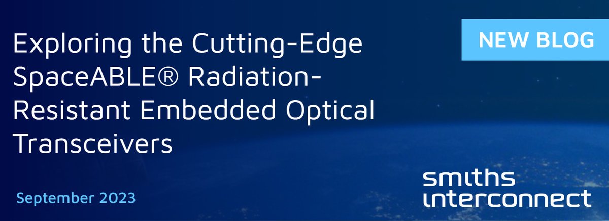 smithsinterconn's tweet image. Our SpaceABLE® series of radiation-resistant onboard embedded #opticaltransceivers face #extremeconditions during launch &amp;amp; throughout the flight mission, &amp;amp; they have been qualified to meet or exceed standards from #ESSC, #NASA, &amp;amp; #ISRO.
Read more:
ow.ly/Ojux50PNFC6
#newblog