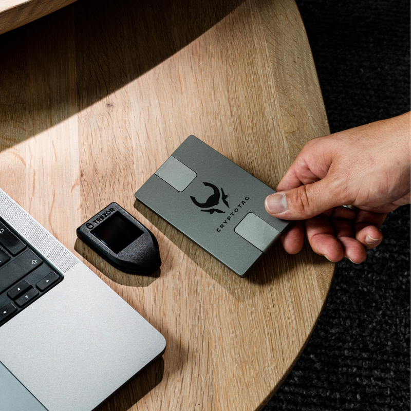 CRYPTO_TAG's tweet photo. Secure Your Cryptocurrency Seed Phrases with CRYPTOTAG:

✅ Achieve Full Self-Custody - You're in Control of Your Own Bank!
✅ Fire Resistance up to 1665ºC / 3029ºF - Your Coins are Safe! 🔥
✅ Compatible with Leading Wallets - Ledger, Trezor, Ellipal, Metamask, and More!