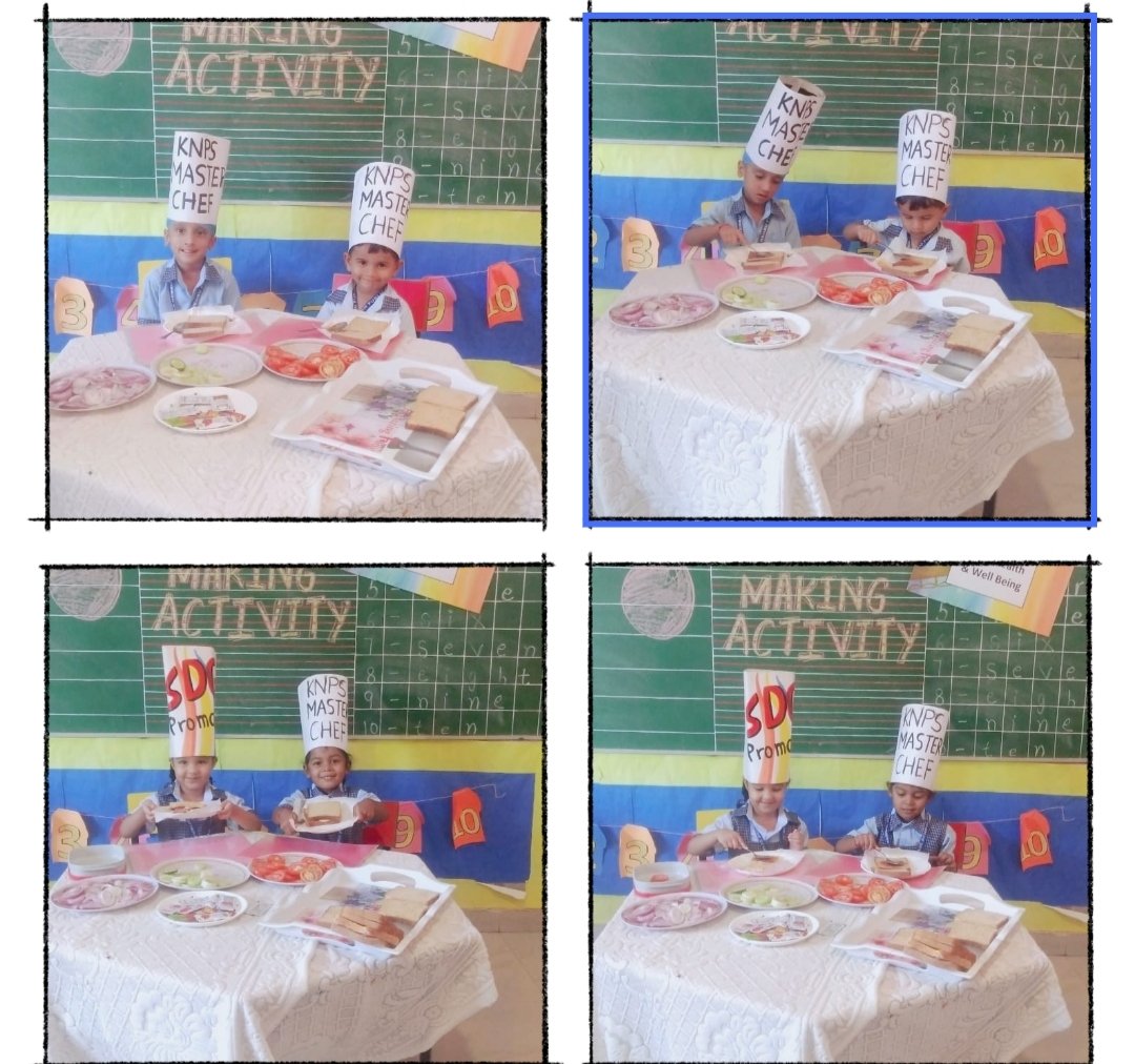 Lil ✨ stars of Grade LkG B enjoyed making vegetable sandwiches to promote SDG 3 Good health and well being #SDGWeek <a href="/pkdhillon08/">ParamjeetKaurDhillon</a> <a href="/maltiduggal/">Malti Duggal</a> <a href="/charuchhabra2/">Dr. Charu Chhabra</a> @Eshabhalla1 <a href="/RajvinderKaur_/">Rajvinder</a> <a href="/kusamroslin/">Kusamroslin</a> <a href="/SeemaDutt9/">Seema Dutt</a>