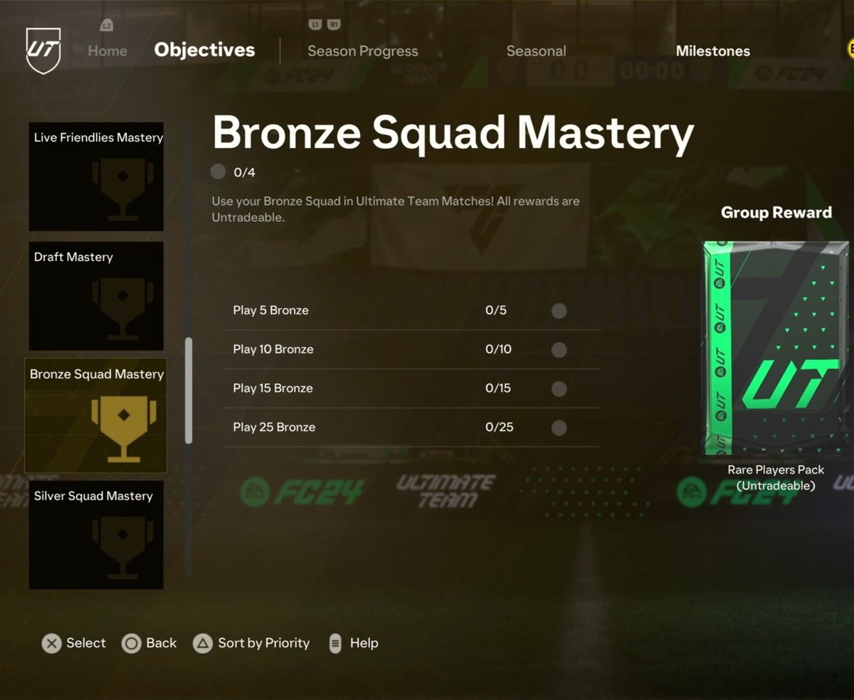 SquidwardFUT's tweet photo. 💎FREE 150k+ WORTH OF UNTRADE PACKS AT RELEASE💎
▫️4️⃣5️⃣ Minutes⏰ 
▫️Get a friend to do the Bronze &amp; Silver Squad Mastery objective in friendly games
▫️Score a goal and your friend quits the game🤝🏼
▫️Repeat for both accounts until done✅
📍Like➕Retweet to help📍
#EAFC24 #FC24 https://t.co/hFWXetvslQ