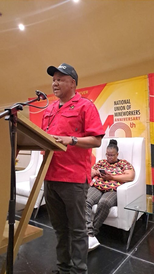 NUM_Media's tweet photo. "It is very clear that renewables are not going to create sustainable jobs. We should insist that power stations are not going to be closed without concrete plans. We are talking about a country with serious unemployment problems" #NUMJustEnergyTransitionSummit https://t.co/JF7K6Xepck