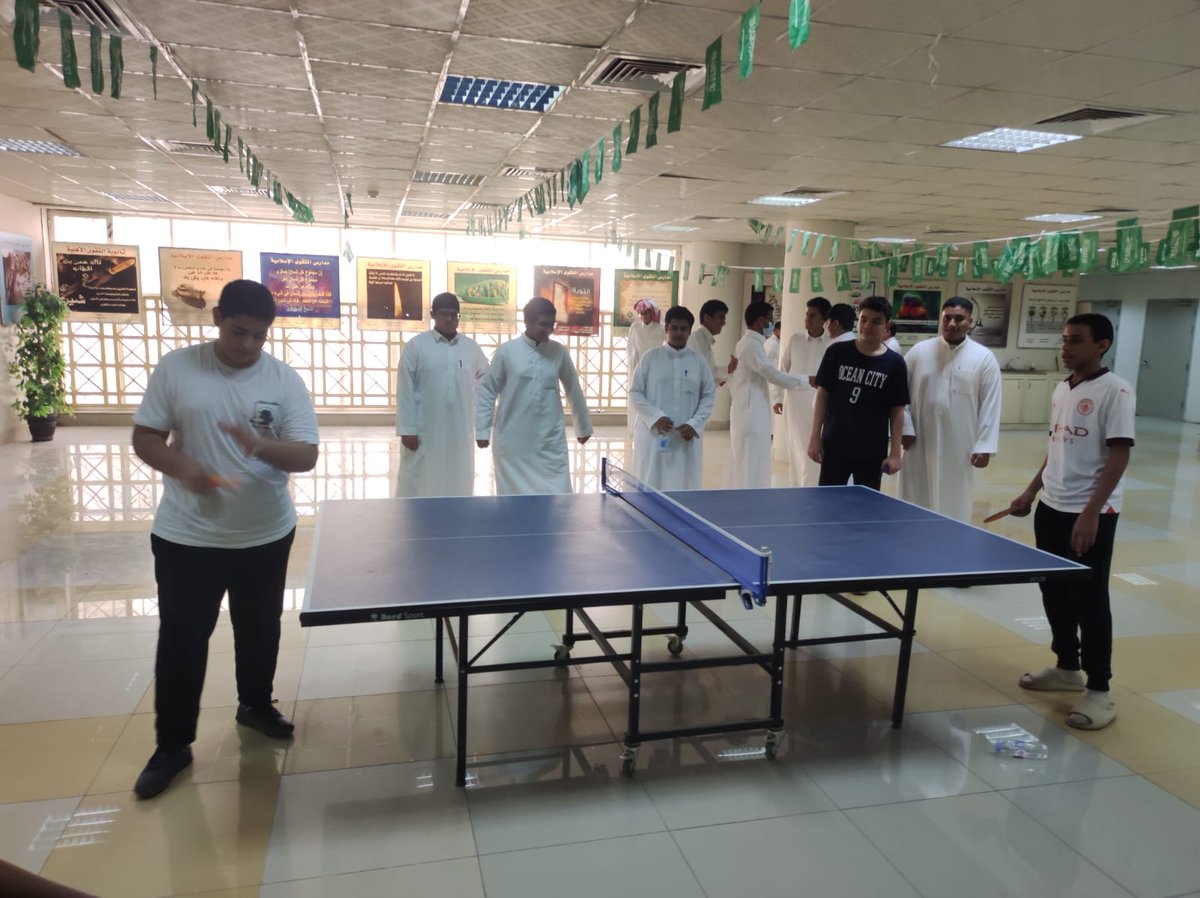 من فاعليات دوري تنس الطاولة
ثانوية التقوى