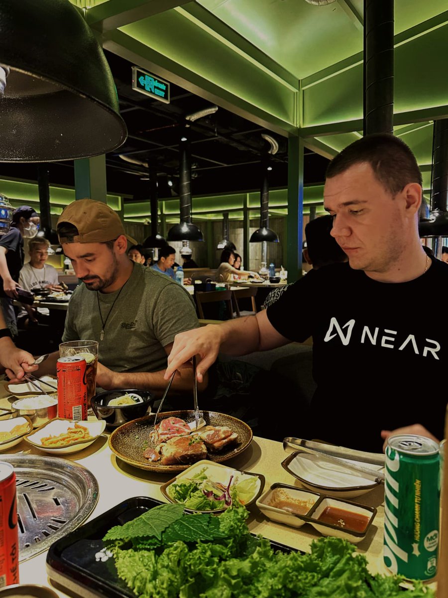 CalimeroNetwork's tweet photo. 🇻🇳 Incredible week in Vietnam with the team before #NEARAPAC! 🌿🎵
🍜 Explored Mekong Delta, enjoyed music, and tasted Vietnamese "cevapi." 😋
💪 Strengthened bonds, created memories. Here's to our amazing team! https://t.co/DEAGDY9xiY
