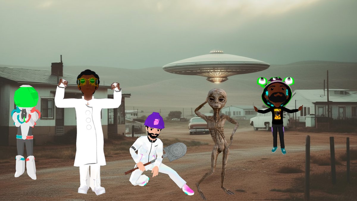 Even the aliens are rocking some serious style on this #wearablewednesday in @decentraland 

🧑🏽‍🔬 @andreus_as @DragonCityIO @Mango 

👷🏽 @MetaTempleGame @73x1d_lab @soulmagicnft @reinasalti 

👽 @dg_saus