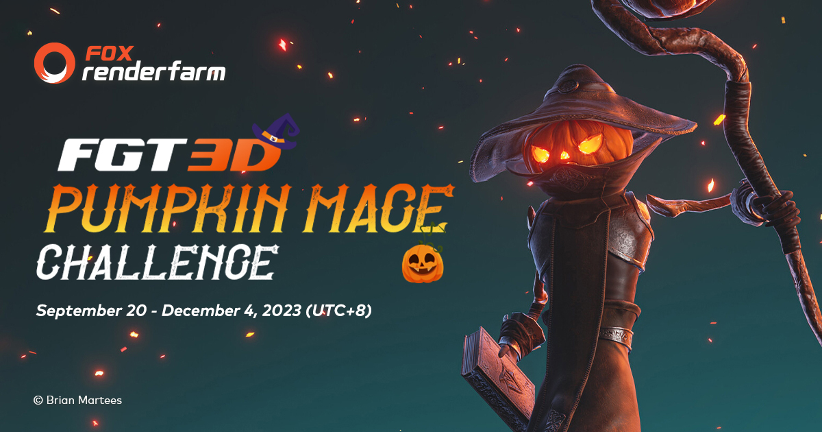 🎃 This Halloween!  Dive into the world of the Pumpkin Mage by joining #FGT3D #PumpkinMageChallenge 

Submit your unique 3D image in the theme of the challenge. 3 Professional artworks and 3 Student artworks will be awarded!  

👉Learn more &amp; submit: bit.ly/3PnAFPb