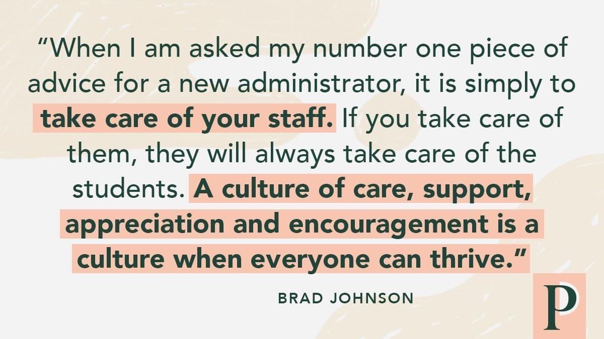 A little midweek motivation from <a href="/DrBradJohnson/">𝐁𝐫𝐚𝐝 𝐉𝐨𝐡𝐧𝐬𝐨𝐧</a> this morning! 

Invest in your teachers so your teachers can invest in their students.

Leadership looks a lot like loving people. 

#edu #lead