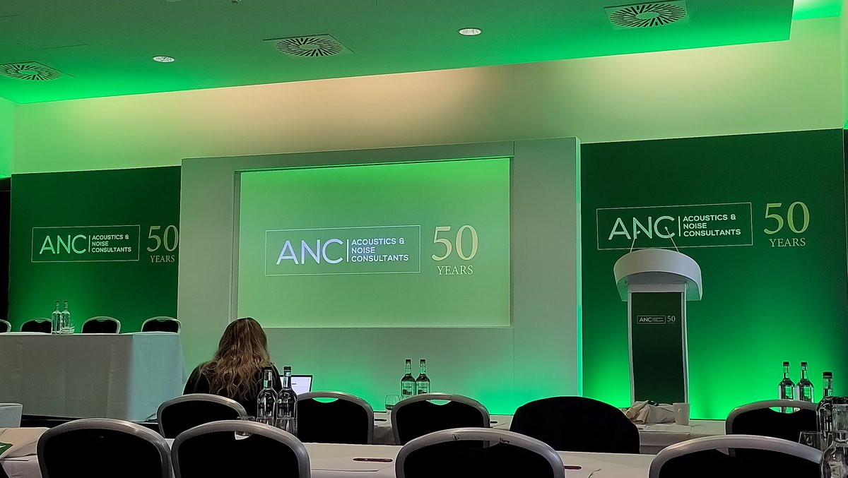 Today I'm at the #ANC Conference and awards 2023, here in soggy Birmingham!

Good luck to all shortlisted candidates, looking forward to hearing about your award entries!

<a href="/RambollAcoustic/">Ramboll Acoustics</a>
#acoustics