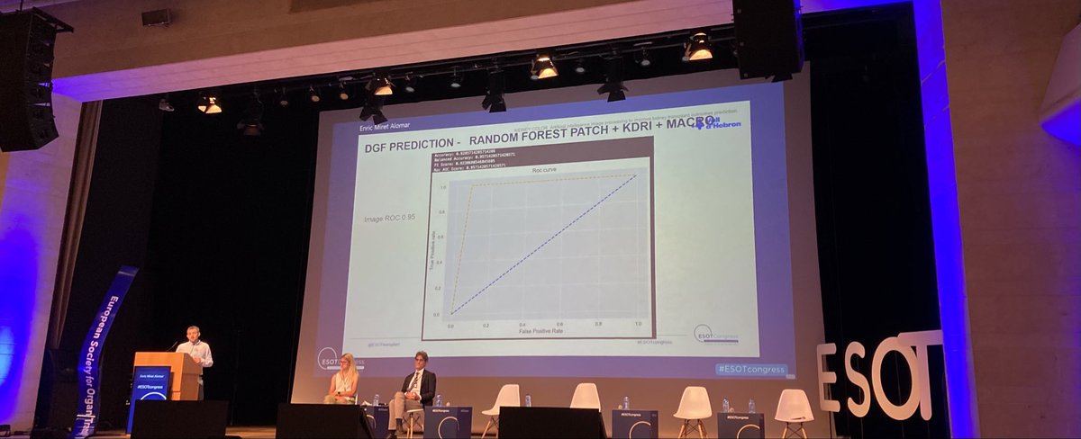 Excellent talk by @MiretAlomar at #ESOTcongress in Athens and interesting discussion. KidneyColor developped by @VHIR_ @vallhebron and @UPFBarcelona. Great team @Dra_Itx_Bilbao and @enrique_trilla.