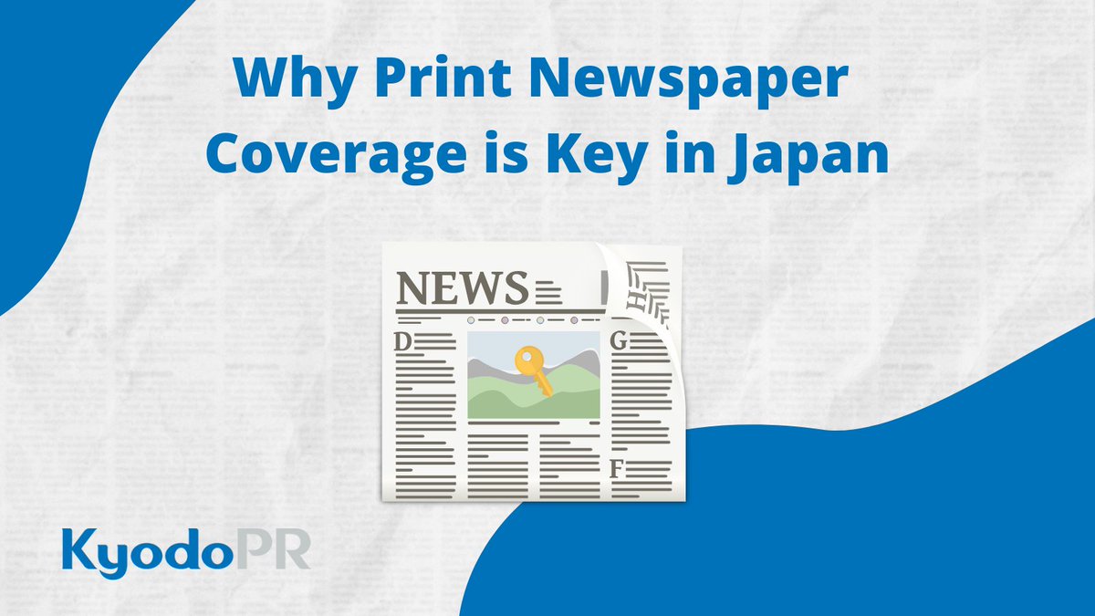 KyodoPRGlobal's tweet photo. When it comes to print newspapers, nowhere can compare to Japan with its combined 33 million subscriptions, 95% of which are delivered directly to homes. 

For an optimal PR strategy, you need to think of how the legacy media integrates with everything else you're doing. https://t.co/LSukg3n1ed