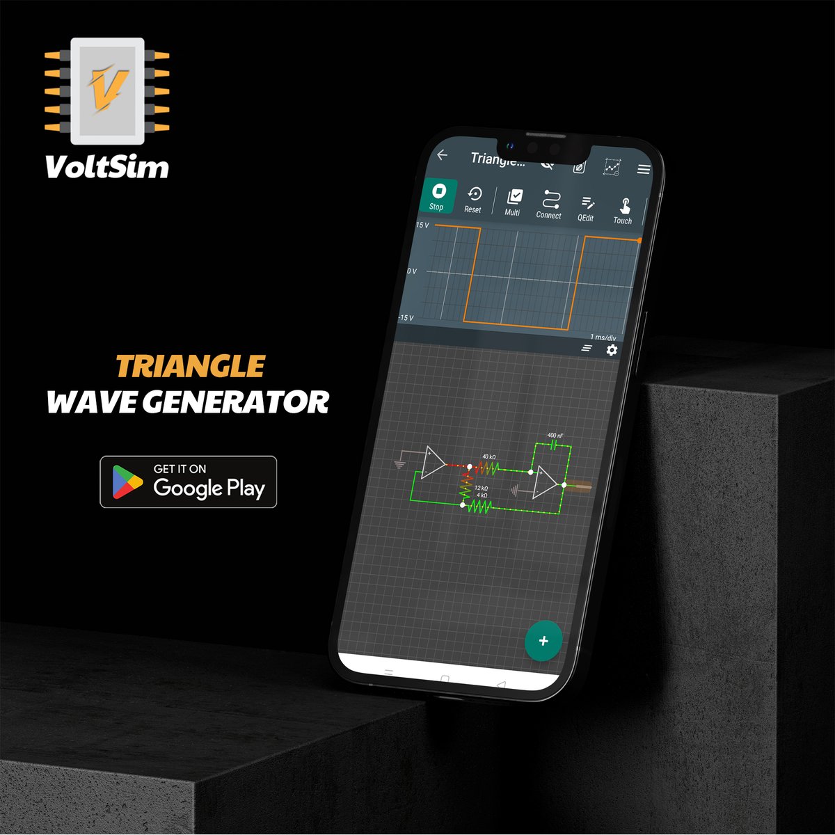 voltsim's tweet image. Dive into the captivating realm of electronics through our Triangle Wave Generator. 🎛️Experience the art of crafting symmetrical waves that rise and fall, catering to diverse applications. 📈

Download Now: play.google.com/store/apps/det…

#VoltSim #CircuitSimulator #ExploringElectronics