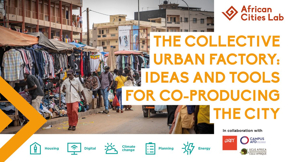📆5 days until the launch of the new #CampusAFD MOOC, developed with @Gret_ONG & @UCLGAfrica!

Via 5 units, discover how African cities are co-produced. Focus on housing, public spaces & urban services: 💧, 🚽, waste & climate risk management.

Register👉bit.ly/3P0HlTi