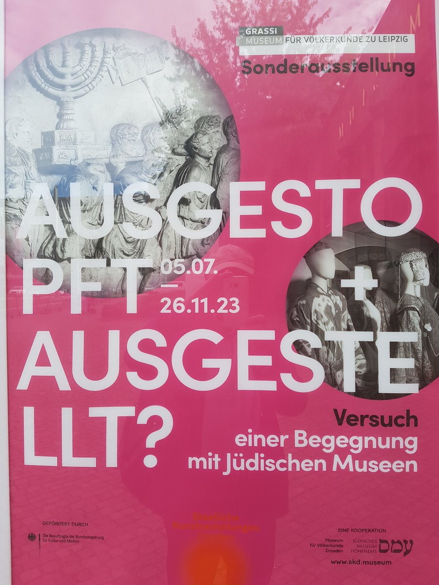 micwildt's tweet photo. #historikertag Einen Abstecher ins Grassi-Museum Leipzig wert: "Ausgestopft und ausgestellt? Versuch einer Begegnung mit Jüdischen Museen" 1/2 #histag https://t.co/CWM8OIQGts
