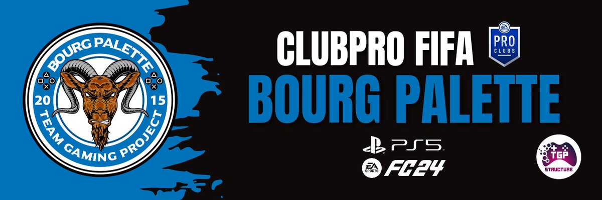🚨 TGP Bourg Palette recrute 

👔 Club sérieux sous structure 

🎽 Postes recherchés: 

+++ GK / DC / DG 
++ MD / BU (AD/ATD)

🎮Plateforme: PS5 (tournoi et ranking dès le 22 septembre minuit, compétition à partir du 9 octobre)

🚨 Joueurs sérieux et + de 18 ans

#GoBourgPalette