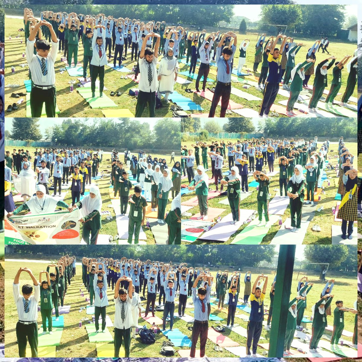 yssganderbal's tweet photo. YSS Ganderbal in collaboration with District administration Ganderbal &amp; department of Food and safety conducted a walkathon &amp; a Yoga Event in the District. DC Ganderbal and Chairman Municipal Council Gbl. Flagged off the Walkathon Rally.
@dgyssjk @dcganderbal @KNSKashmir https://t.co/XFii0ZRtRe