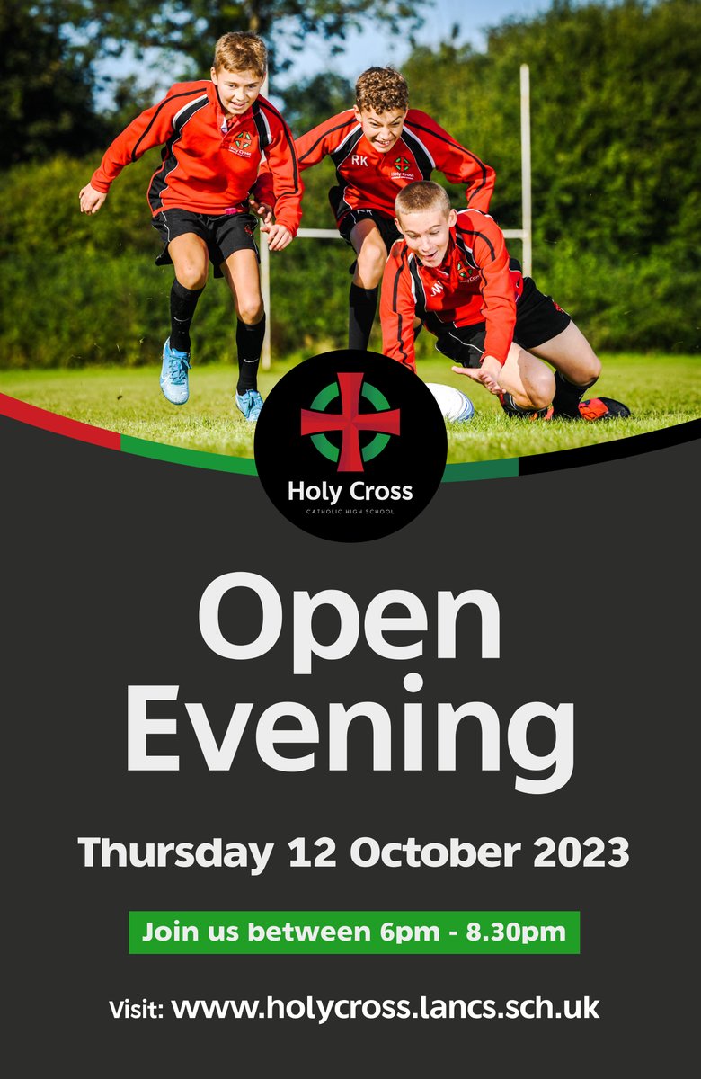 📅 DIARY DATE
Our Open Evening is Thursday 12th October.
Come along and see our fantastic school!