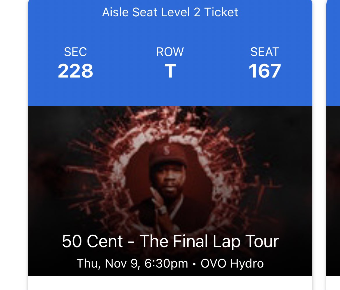 caitsdelaney's tweet photo. Selling 2 tickets to 50 cent in Glasgow, paid £320 for them but looking for £300 ONO https://t.co/83AV4zZX7o
