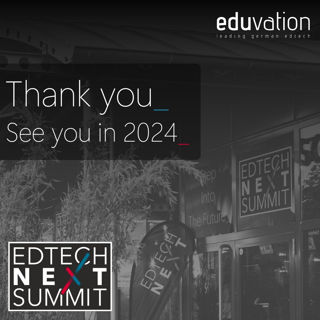⚡Wow! We needed a few days to let the impressions &amp; experiences of last week's EdTech Next Summit 2023 sink in. There is not much more to say except: THANK YOU!
📲Mark your calendars for next year &amp; See you in Bielefeld, September 18-19, 2024. 

#EdTechNextGeneration
#EdTechNext