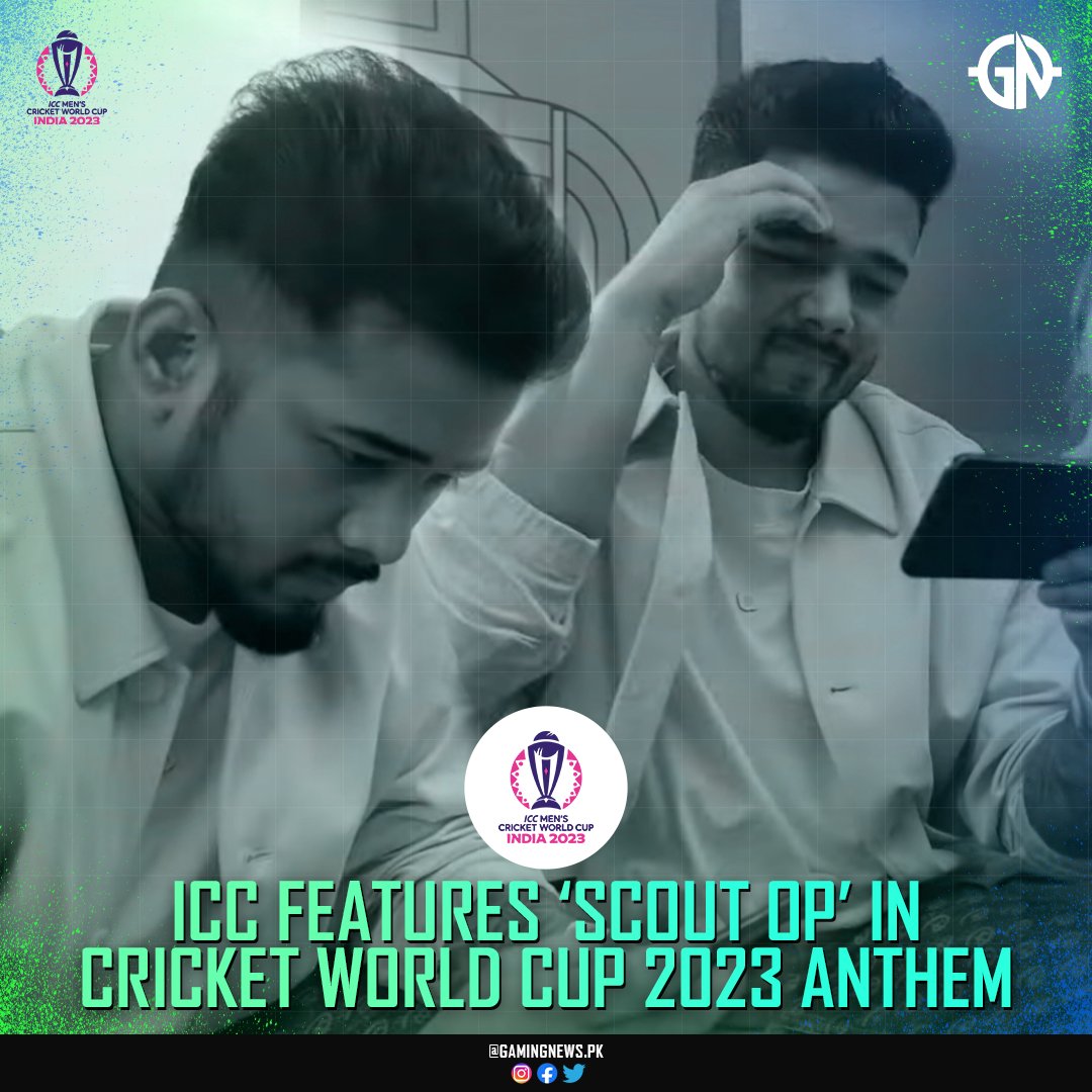 gamingnewspk's tweet photo. ICC Features @scouttanmay in 2023 Cricket World Cup's anthem ๐
#scoutop #news #esports #cricket #icc #cricketworldcup #cwc2023 #PUBGMobile #ESPORTSNEWS #gamingnewspk https://t.co/3kgvewqIOj