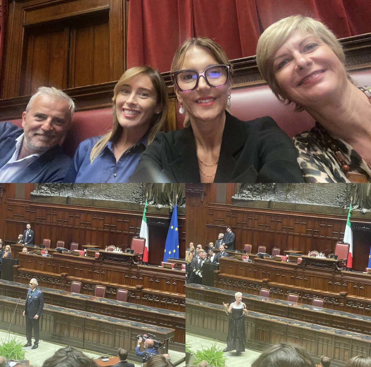 raffaellapaita's tweet photo. In Aula a @Montecitorio per festeggiare i 75 anni della nostra #Costituzione alla presenza del Presidente Mattarella. Grande emozione nell’ascoltare Andrea Bocelli, @VioBebe e le relazioni istituzionali. Viva l’Italia, sempre. 🇮🇹 #Costituzione75 https://t.co/BECB1EbL2A
