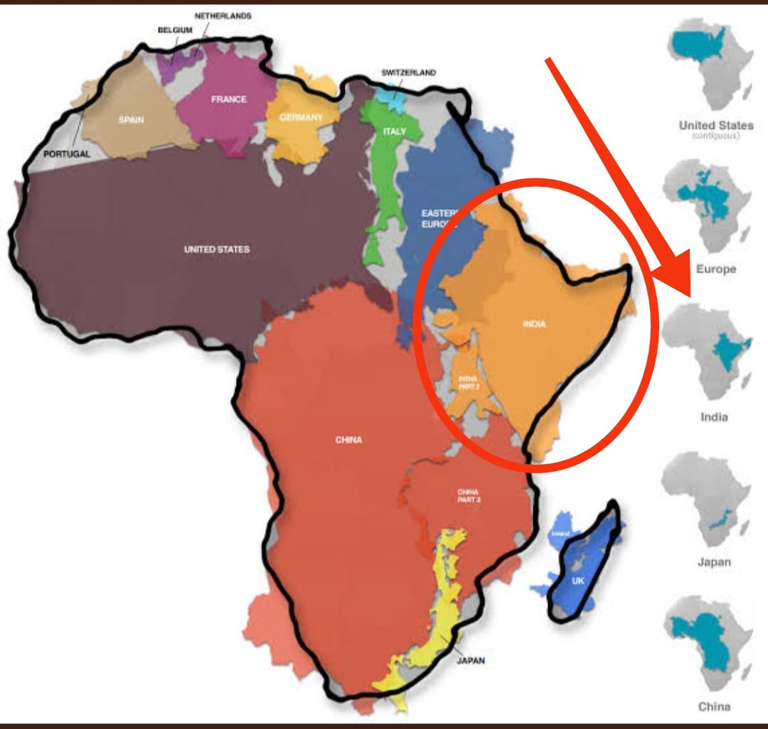 SizweLo's tweet photo. India has more people than the entire African continent, yet they have the gall to tell us there's too many Africans and that's why we're poor. https://t.co/OL0fqRVXuI