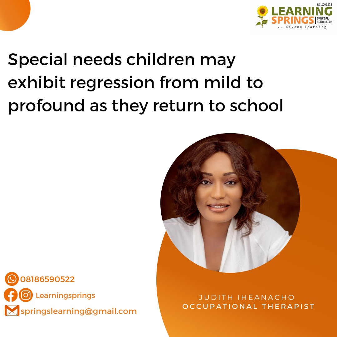 iheanachoijeom2's tweet image. It is not the time to panic but rather allow time for them to settle in. Take time to reintroduce concepts, be patient with them and the process

#Learningsprings #Beyondlearning #Inclusion #Inclusionmatters #Specialneeds #Rehabilitation #Education #School #Community #Counseling
