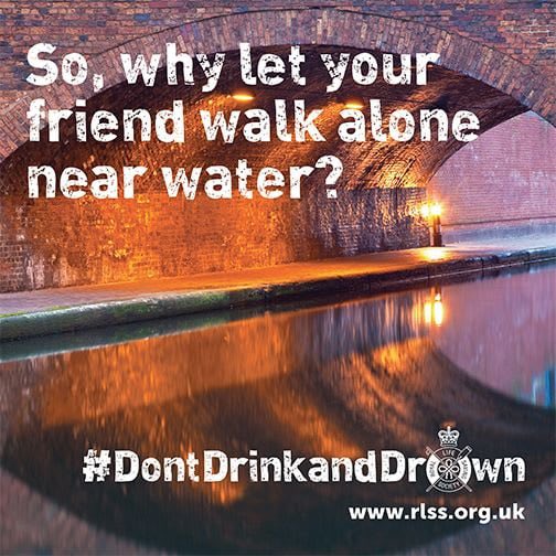 Every year on average there are 73 fatal alcohol and/or drug-related accidental drownings. Stay safe. Plan a safe route away from water. Look after one another. Follow @RLSSUK #DontDrinkandDrown campaign #BeAMate