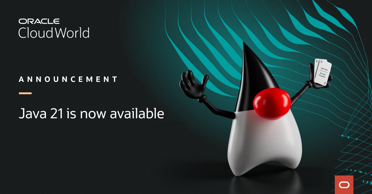 dzwright's tweet image. #Java21 is here! See how the latest @Java release helps #developers increase productivity and drive innovation and growth across their organizations. social.ora.cl/6017PhiuV
