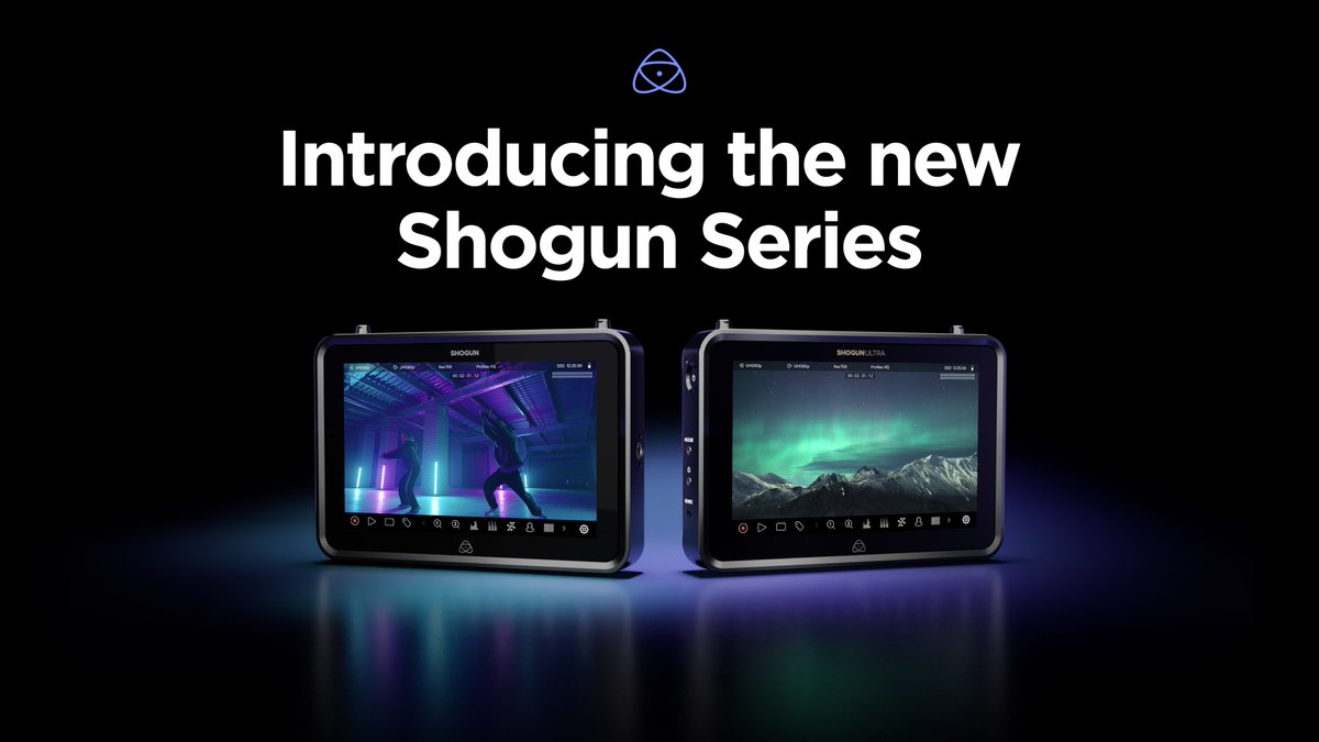 Introducing the new Shogun Series, Atomos' latest generation of Shogun camera-mounted monitor recorders. Find out more:
Atomos Shogun - ow.ly/zoal50PNcex
Atomos Shogun Ultra - ow.ly/WU1j50PNceA