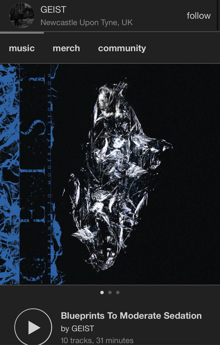 geist_uk's tweet photo. Release Day! Blueprints To Moderate Sedation is our now! https://t.co/1J1HrsfkQl https://t.co/Dp0fXr3Vtp