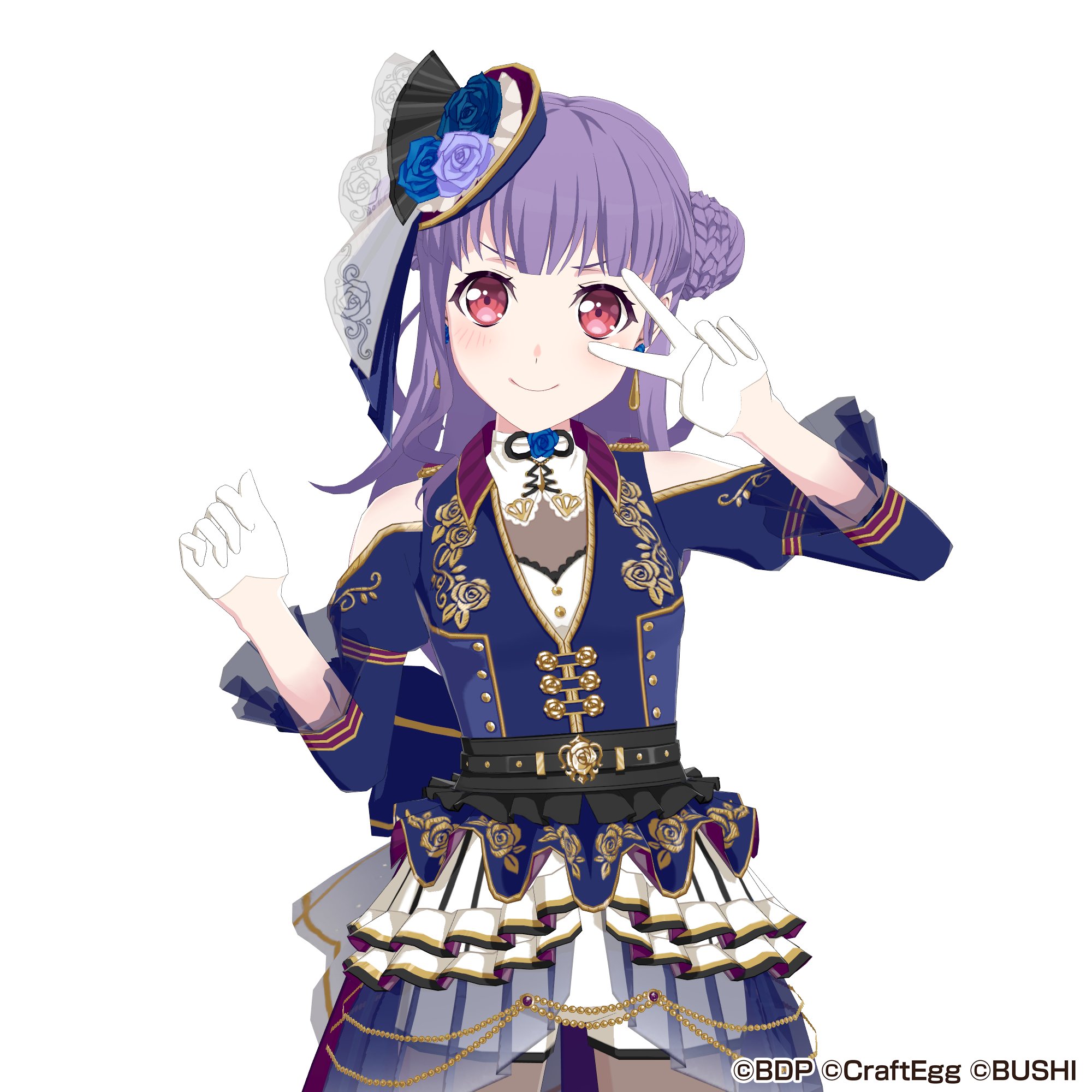 【新品】バンドリ 宇田川あこ ノーブル・ローズ コスプレ 衣装 A-0779 BanG Dream! バンドリ 宇田川あこ 星1 カッコイイ！ドラマー