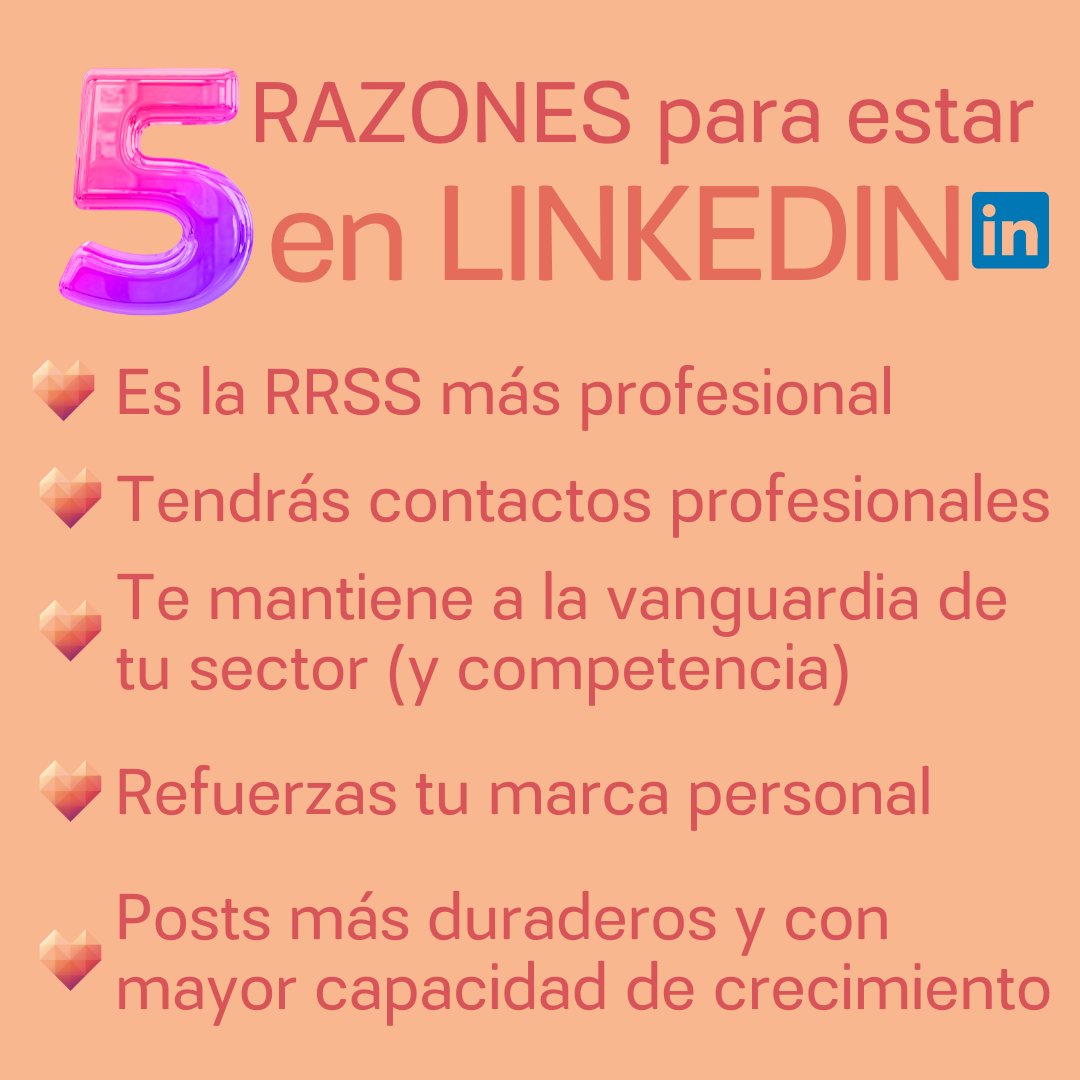 🚀 LinkedIn es tu mejor arma de Marketing en Internet si tienes un negocio

🧐 Y será un arma LETAL frente a clientes si tu negocio es Business to Business #B2B

Y recuerda, solicita la ayuda #KitDigital y obtén UN AÑO GRATIS de Gestión de Redes Sociales o una página web nueva 😊