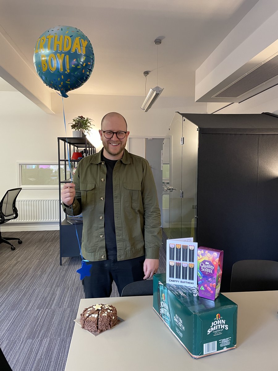 Happy birthday to our brilliant Design Director <a href="/CStephenson_90/">Chris Stephenson</a>!

He's enjoying his 'birthday off' day today so we celebrated with cake in the office yesterday.

Thanks for everything you do Chris, we hope you have a great day!