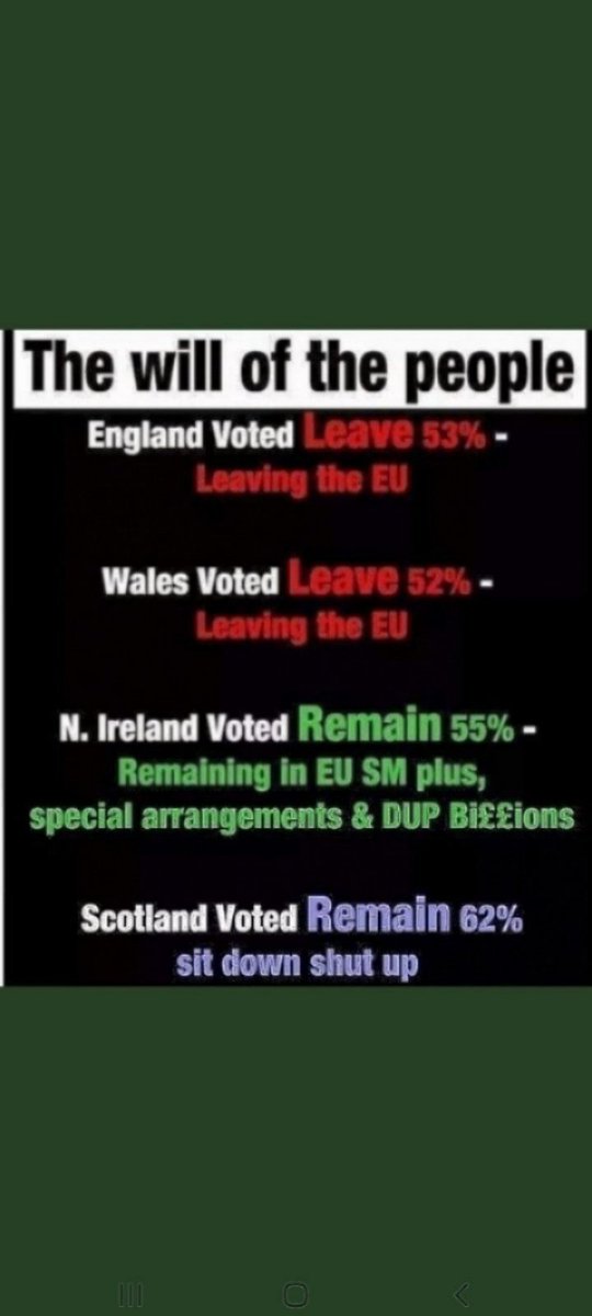 STARBRIGHT164's tweet image. Fail to understand the difference between the people of N.Ireland&apos;s right to self determination #UnityRef #GE19 and Scotland&apos;s right to choose #ScottishIndependence