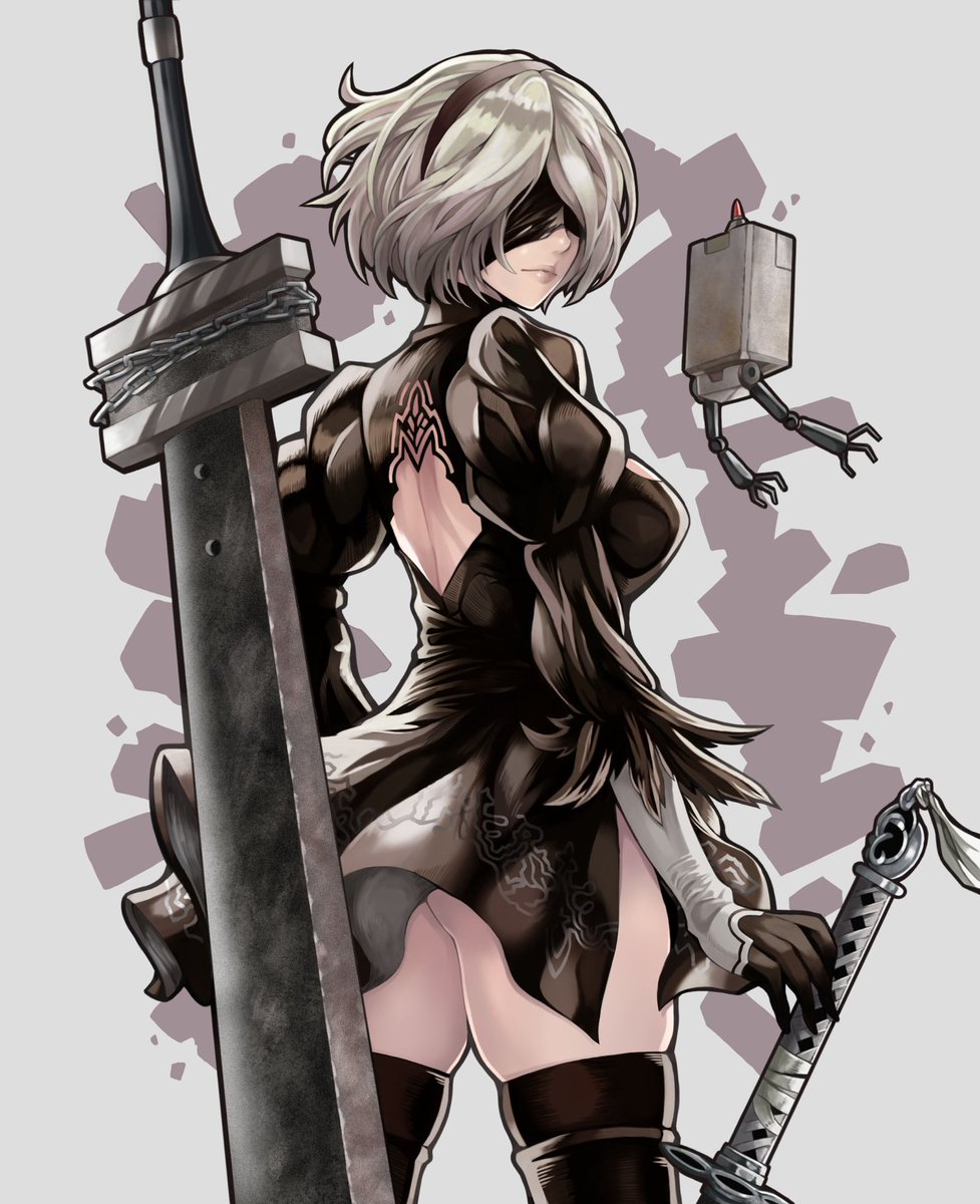 2B #ニーアオートマタ　#イラスト　#絵 #illustration #2b #nier_automata #squareenix