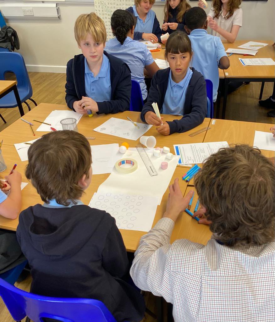 We have had Airbus engineers in school for the last two days running Science workshops- space landing and paper planes!