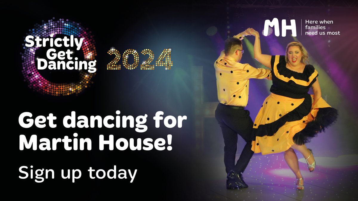 Calling all dance enthusiasts! Would you like to try something new, or start a new hobby? Learn to dance with a friend, colleague or partner and take to the Strictly dancefloor at Headingley Stadium to compete for the glitterball! Find out more here: martinhouse.org.uk/events/strictl…