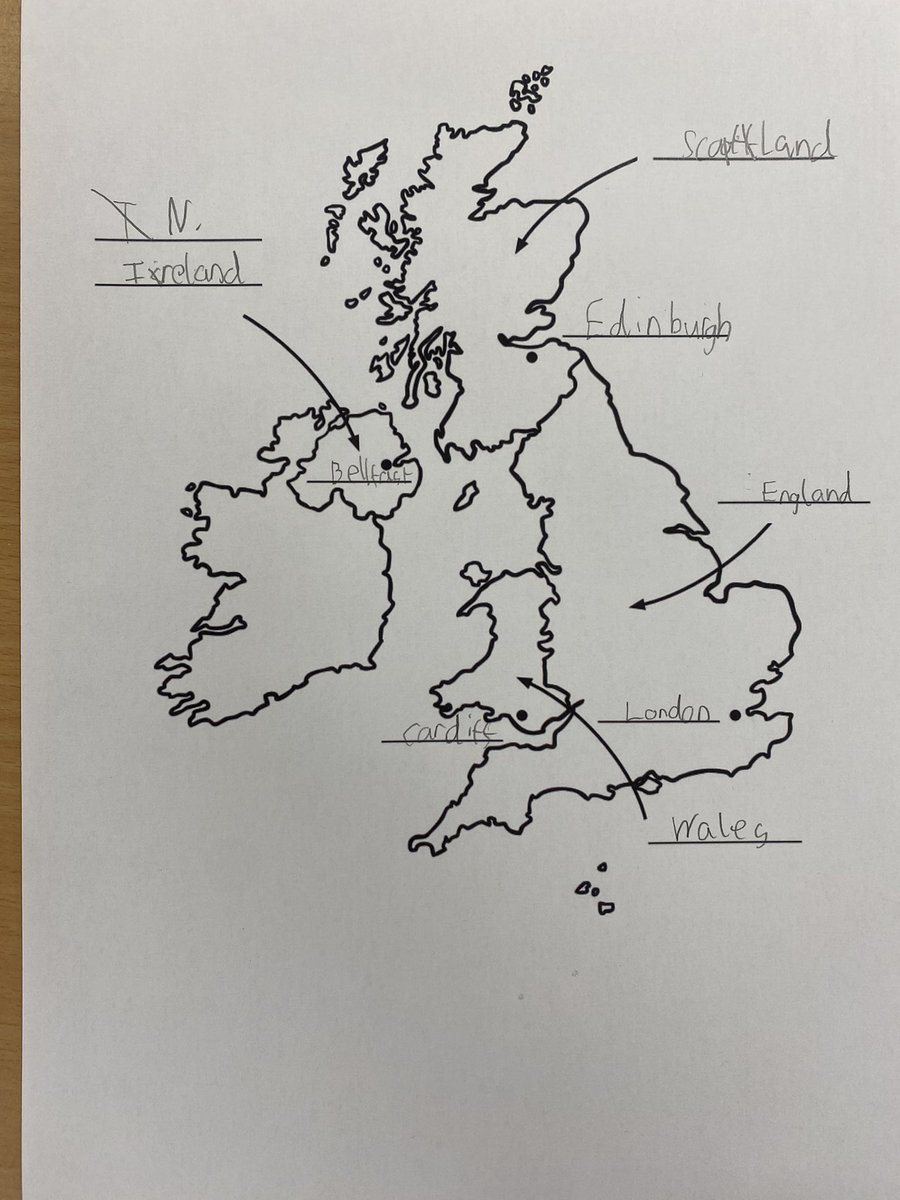 BoughtonHeath's tweet photo. A quick prior learning check! Can Y2 remember where the countries and capital cities are? #priorlearning https://t.co/cACh0bpFk8