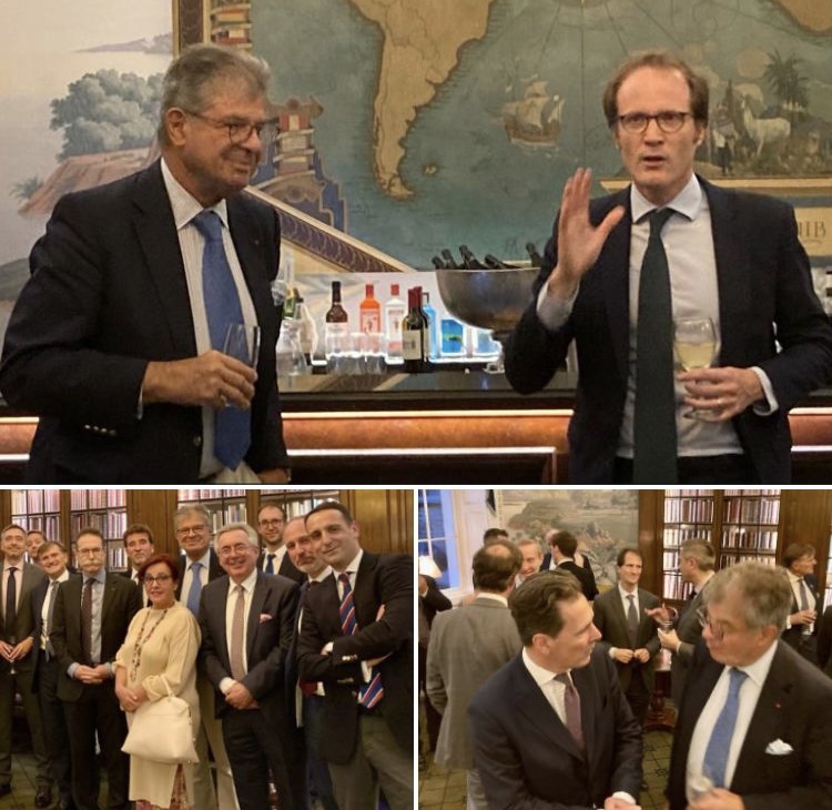 Cocktail de rentrée hier. Soirée amicale et conviviale avec bon nombre de nos membres. Très heureux d'avoir reçu à cette occasion Pierre Chabrol, chef du service économique régional de Londres. Le dernier trimestre 2023 sera riche en événements et en débats d’idées, à bientôt!