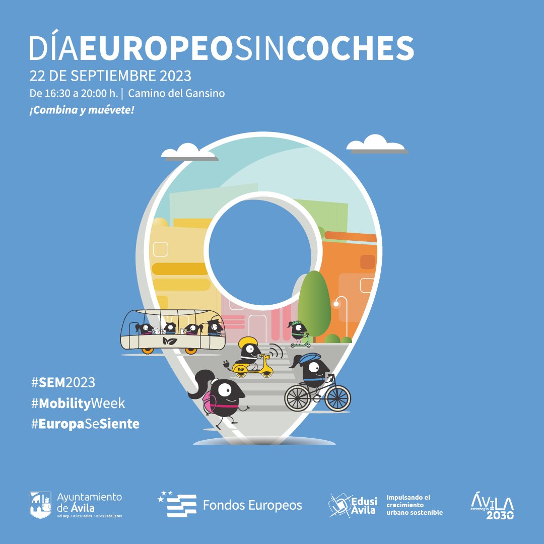 EDUSIAvila's tweet photo. ➡️En la #EuropeanMobilityWeek se pone en valor la importancia del uso del transporte sostenible. 🚌🚲

➡️Las rampas mecánicas de la plaza de Ajates y los nuevos tramos del carril bici Sur son algunos ejemplos de actuaciones que mejoran la movilidad sostenible 

@Ayto_Avila https://t.co/sHTeE1pTj0