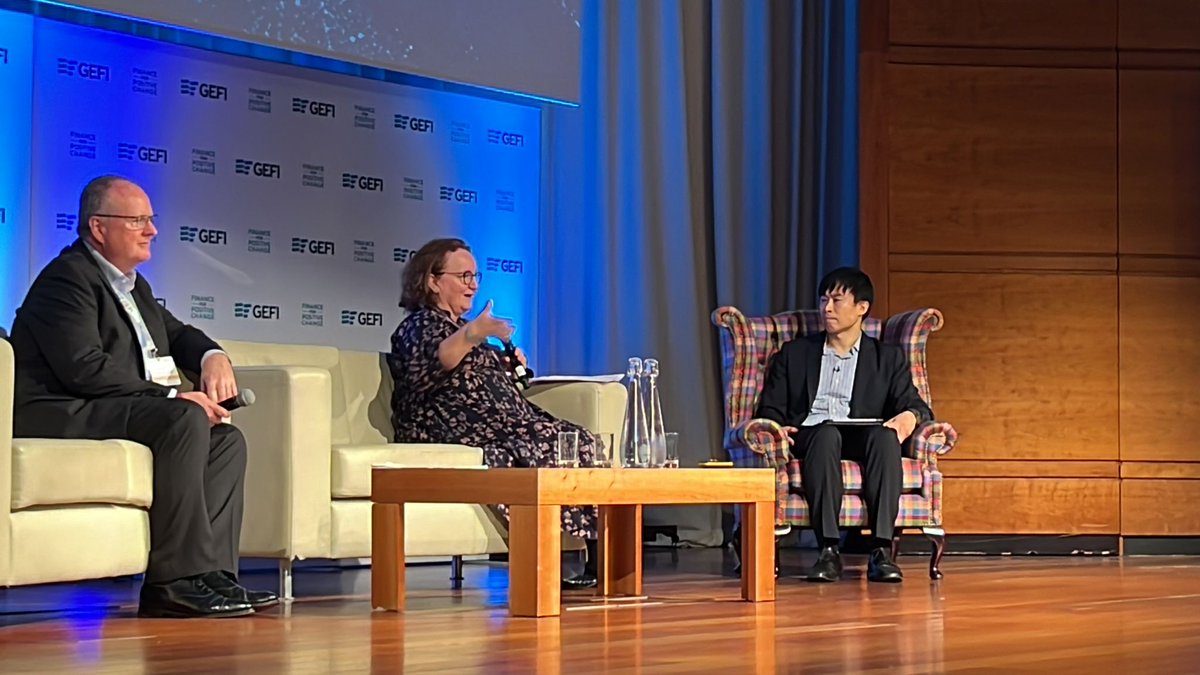 Finance4Change's tweet photo. “The important thing for us at @NatWestGroup is the word transition”, says Katie Murray.
Simply exiting sectors such as O&G justs move money from public to private balance sheets.
So we asked sector to develop transition plans or we would not finance new activity.
#EFGlobal23 https://t.co/q9ccPLfS9x