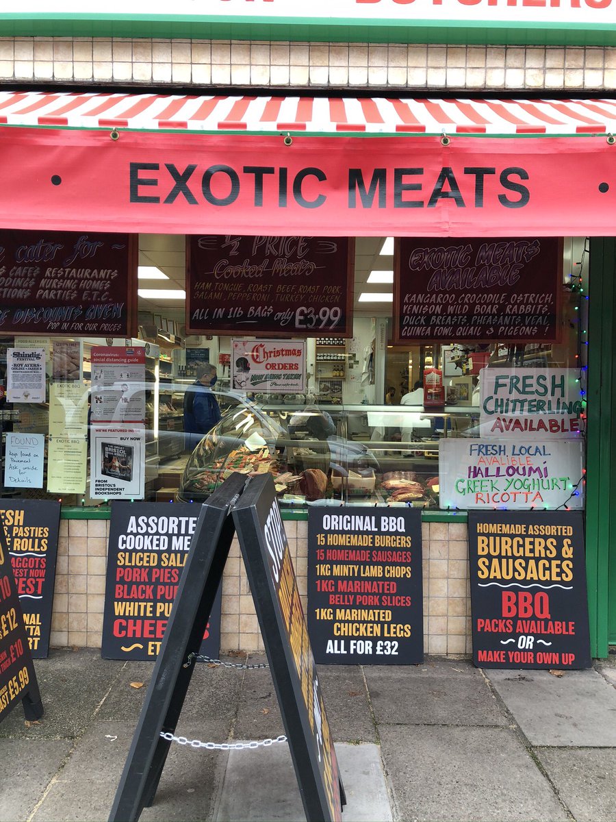 MJ Dalton butcher on Gloucester Road - amazing aray of wonderful meats and produce - go here and not the supermarket.....