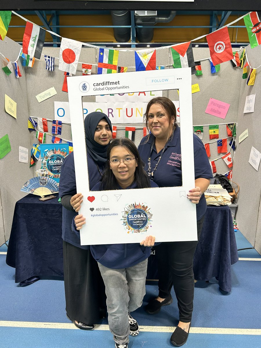 It’s freshers day @cardiffmet students!!!! Pop by the @CMetGlobalOpps stand at this years freshers fayre to find out about all your study, work, volunteering opportunities! #cardiffmet #globalopps #freshers23