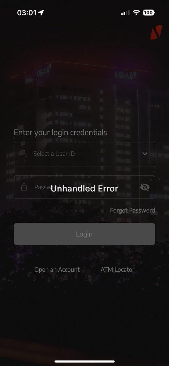 andyz4u's tweet photo. @UBAGroup is there any issue with your bank app? That’s the error message I get https://t.co/2AQjiCkygG