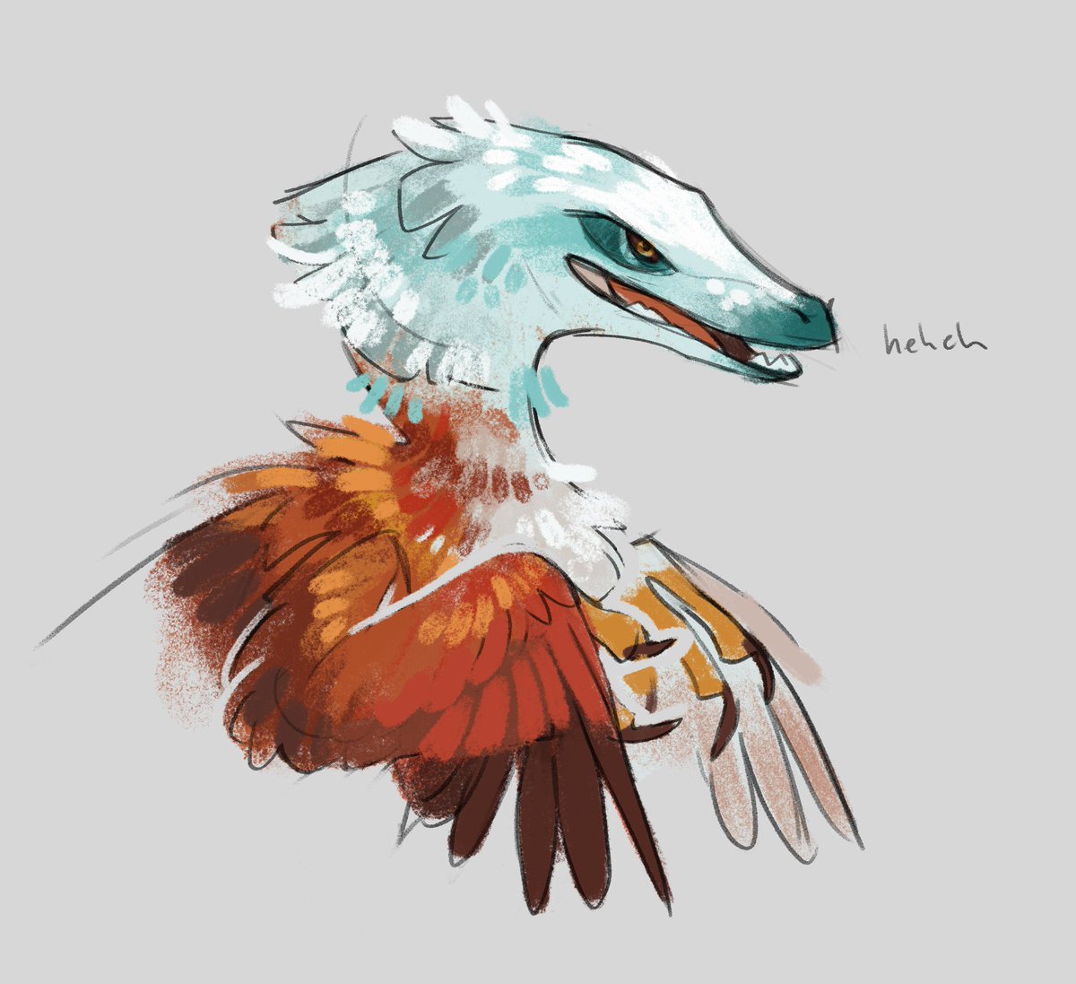 「QRT with your wing art  」|Finchのイラスト