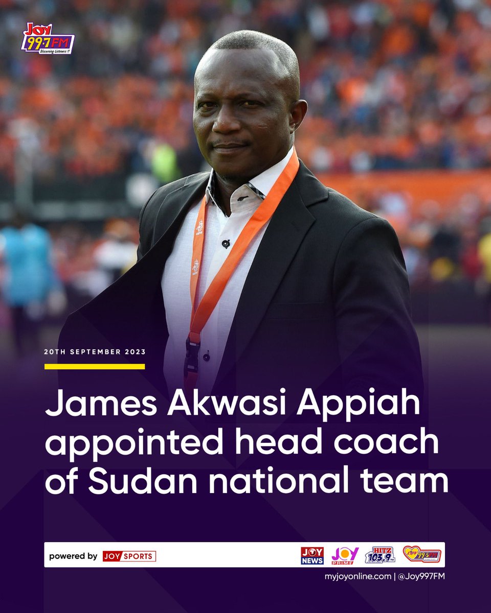 Kwesi Appiah returns to Sudan, this time as head coach of the national team. He previously worked as head coach of Sudanese club Al Khartoum!