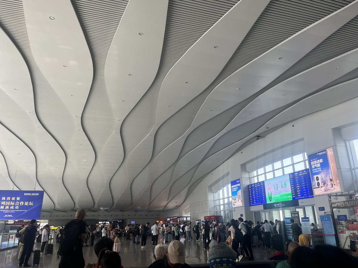 Waiting for the train