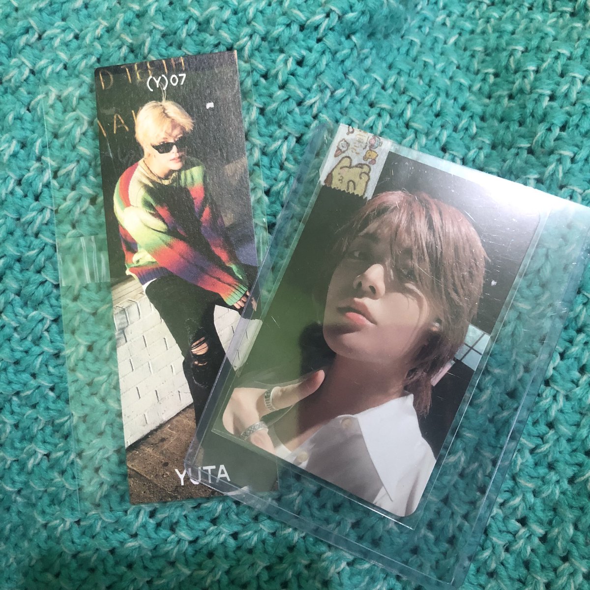yukkuri_bns's tweet photo. Yayyy first Golden Age album pc 🥰🥰
✅ Yuta Archiving pc
✅ Yuta Archiving bookmark
Thank you @tyongcollects 💚💚
#TYproofs https://t.co/WPKk7oeYMl