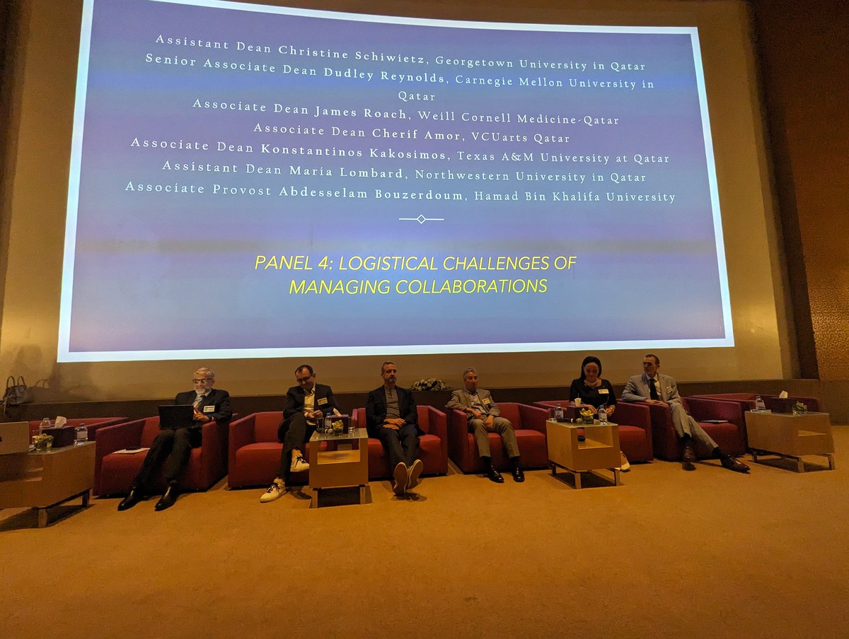 Michael Trick (@dean_trick) on Twitter photo At the @qf faculty forum on multiversity initiatives. Next up: a panel on logistical challenges, including <a href="/CarnegieMellonQ/">CarnegieMellonQatar</a> Dean Dudley. At the @qf faculty forum on multiversity initiatives. Next up: a panel on logistical challenges, including <a href="/CarnegieMellonQ/">CarnegieMellonQatar</a> Dean Dudley.